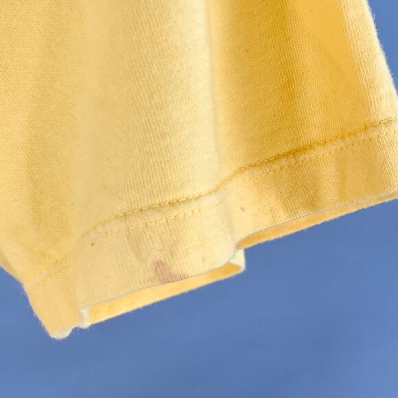 MAISON MARTIN MARGIELA Size M Yellow Cotton Side Snaps Crew Neck T-shirt - Picture 7 of 14